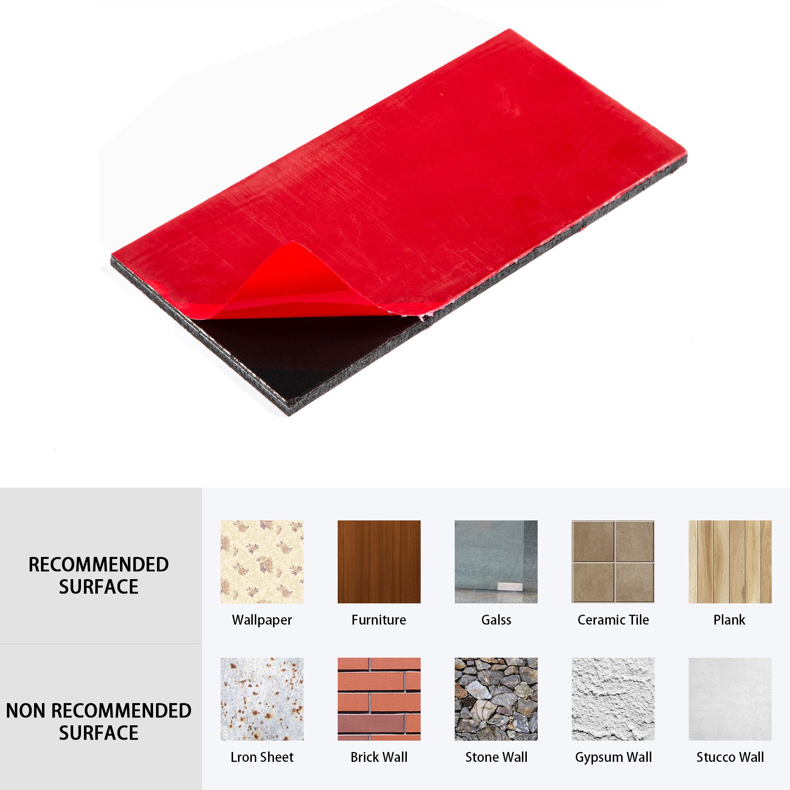VEVOR Stainless Steel Backsplash Tiles 12 x 4 Inches Metal Tiles Backsplash 30 Pack , Self-Adhesive Metal Brushed Aluminum backsplash for Kitchen or Bathroom