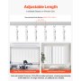 Vertical Blind Replacement Slats 10 Pcs Blind Slats Adjustable Smooth Surface