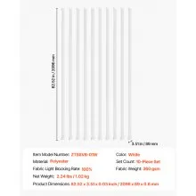 Vertical Blind Replacement Slats 10 Pcs Blind Slats Adjustable Smooth Surface