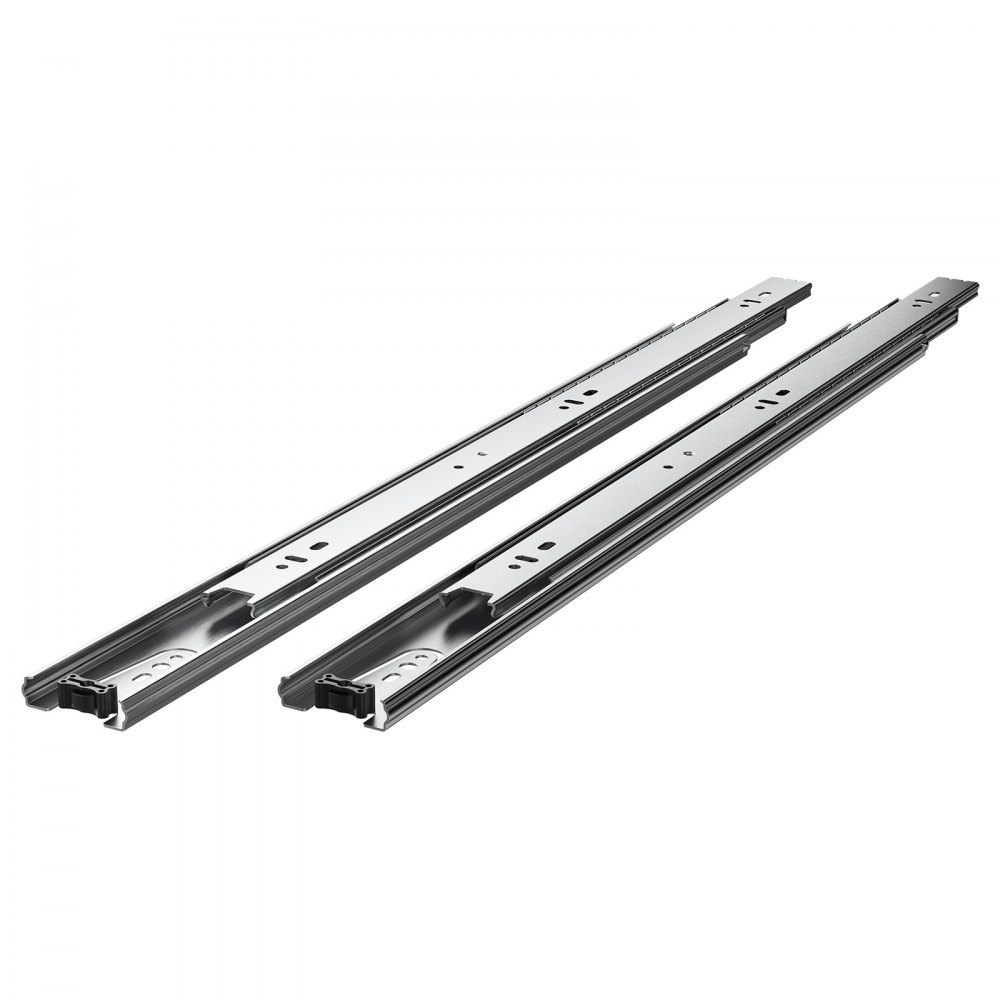 VEVOR Drawer Slides, 20 inch, 10 Pairs Full Extension Ball Bearing Cabinet Rails, 100 LB Load Capacity Heavy Duty Side Mount Dresser Drawer Slides, Drawer Track Runners for Kitchen DIY Replacement