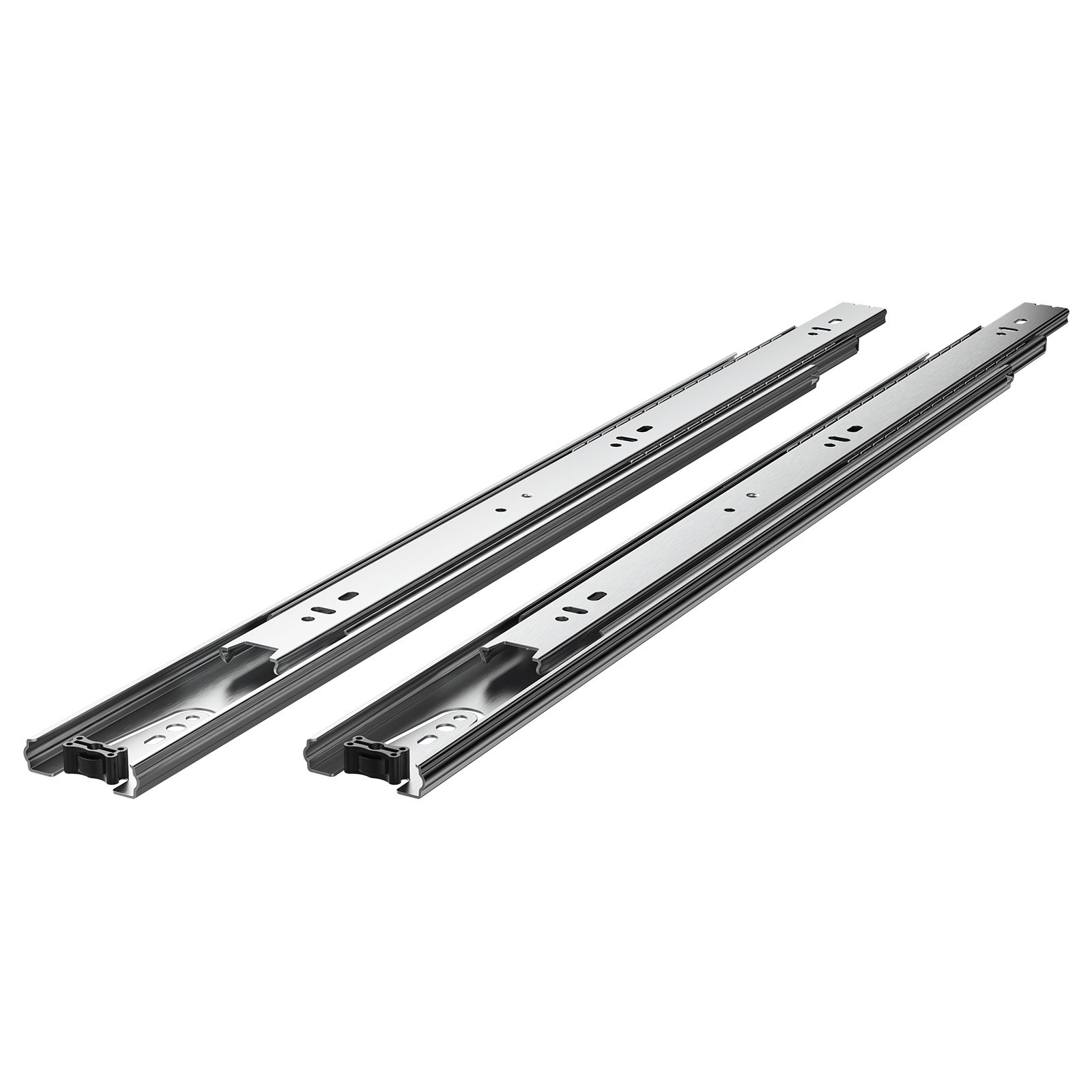 VEVOR Drawer Slides, 20 inch, 10 Pairs Full Extension Ball Bearing Cabinet Rails, 100 LB Load Capacity Heavy Duty Side Mount Dresser Drawer Slides, Drawer Track Runners for Kitchen DIY Replacement
