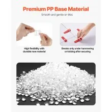 VEVOR Tile Leveling System Clips, 2000-Piece 1/16" Tile Spacers Clips Tile Tools, 1.5mm Floor Wall Spacer Tiling Tool Set, Tile Installation Tools for Professional Ceramic Tile and Stone Installation