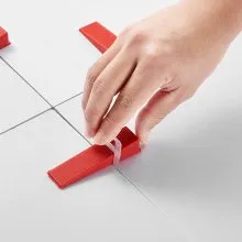 VEVOR Tile Leveling System Clips, 2000-Piece 1/16" Tile Spacers Clips Tile Tools, 1.5mm Floor Wall Spacer Tiling Tool Set, Tile Installation Tools for Professional Ceramic Tile and Stone Installation