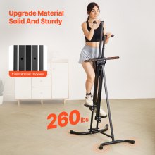 VEVOR Stepper vertical pour salle de sport à domicile Cardio Climber Pliable Exercice d'entraînement