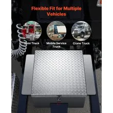 VEVOR Truck Bed Tool Box, Heavy Duty Aluminum Tool Box with Diamond Plate, Storage Toolbox Chest Organizer Supports up to 220 lbs, Ideal for Pickup, Truck Bed, RV, Trailer, 30.3 x 24 x 12.2 in, Silver