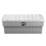 VEVOR Truck Bed Tool Box, Heavy Duty Aluminum Tool Box with Tread Patterns, Storage Toolbox Chest Organizer with Lock and Key, Ideal for Pickup, Truck Bed, RV, Trailer, 864 x 305 x 390 mm, Silver