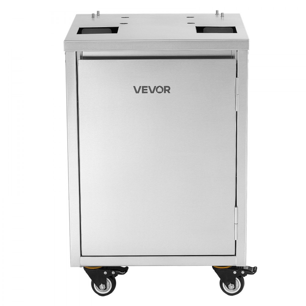 VEVOR Movable Base Cabinet for Orange Juicer, Thickened Stainless Steel Cabinet, 4 Swivel Casters, Compatible with VEVOR NS2000E-4\NS2000E-4P Fully Automatic Feed Orange Juicer, Easy Installation