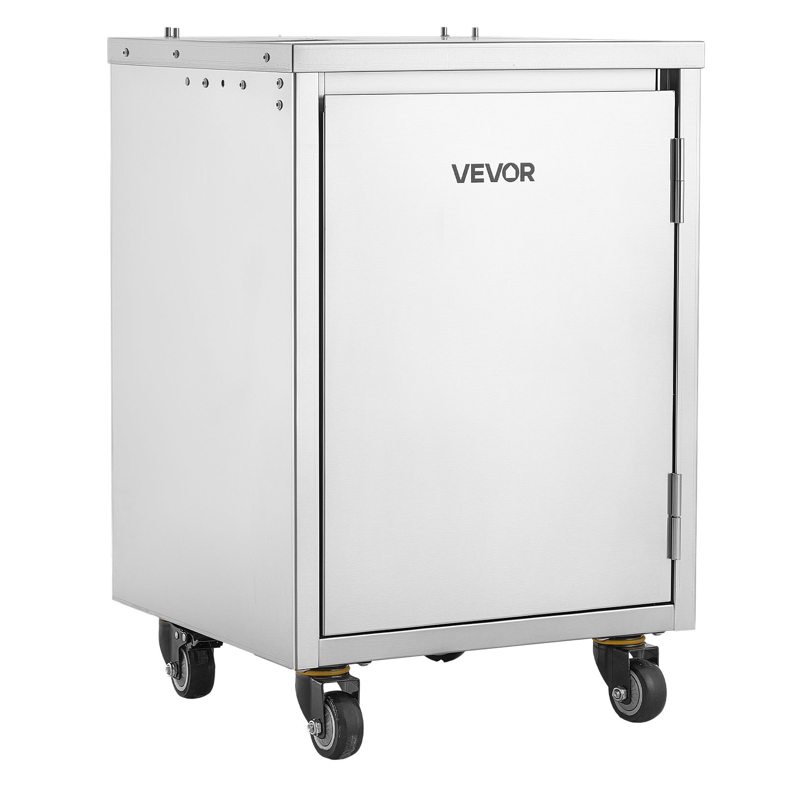 VEVOR Movable Base Cabinet for Orange Juicer, Thickened Stainless Steel Cabinet, 4 Swivel Casters, Compatible with VEVOR NS2000E-4\NS2000E-4P Fully Automatic Feed Orange Juicer, Easy Installation