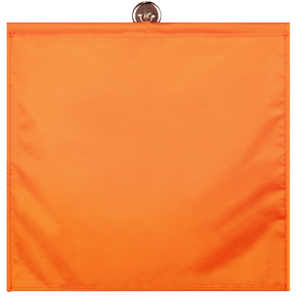 VEVOR Oversized Load Banner, Oversize Banner with 18 Inch x 18 Inch Fluorescent Flags, Oversize Sign with Heavy Duty Metal Hooks, Wide Load Signs for Trucks, Wide Load Banner with Stretch Cord Mesh
