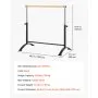 VEVOR Ballet Barre, Barre Bar for Home, Freestanding Portable Ballet Stretching Dance Bars, Height Adjustable Anti-Wobble Fitness Gym Studio Equipment, for Pilates Balance Workout