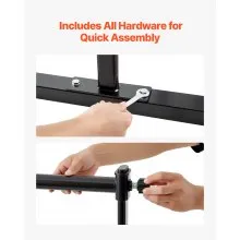 4Ft Ballet Barre Freestanding Portable Fitness Dance Bar Height Adjustable