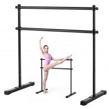 4Ft Ballet Barre Freestanding Portable Fitness Dance Bar Height Adjustable