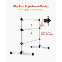 4Ft Ballet Barre Freestanding Portable Fitness Dance Bar Height Adjustable