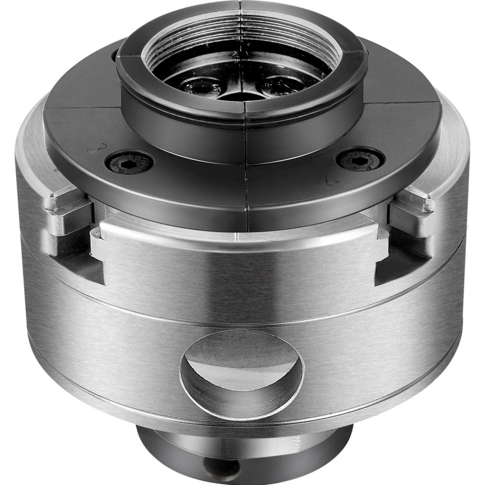 VEVOR wood lathe chuck, metallic, and precision-engineered.