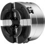 VEVOR wood lathe chuck with four jaw design and metallic finish.