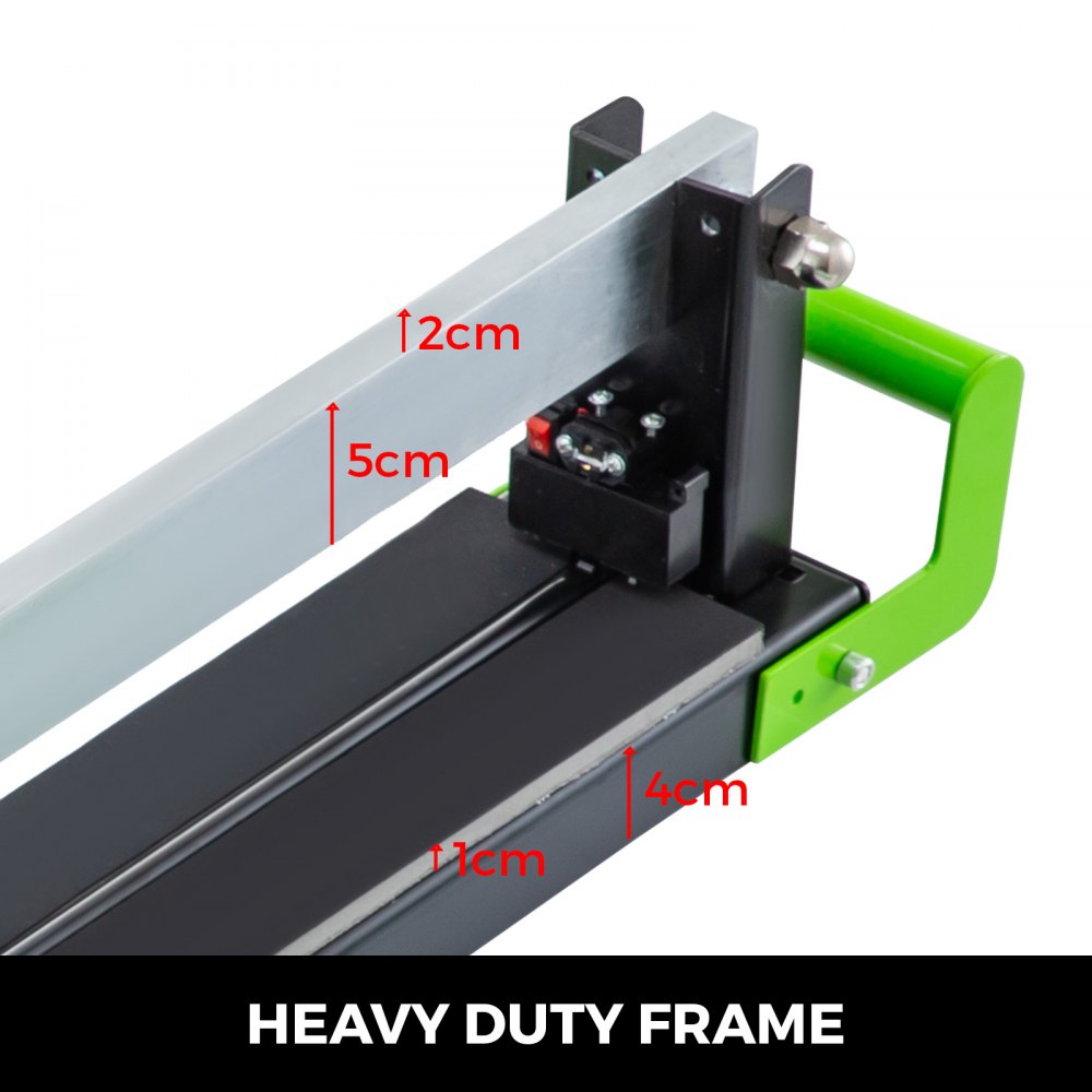 VEVOR 39 Inch Manual Tile Cutter w/ Precise Laser Positioning & Anti-sliding Rubber Surface Single Rail Four Brackets Suitable for Porcelain and Ceramic Floor Tiles