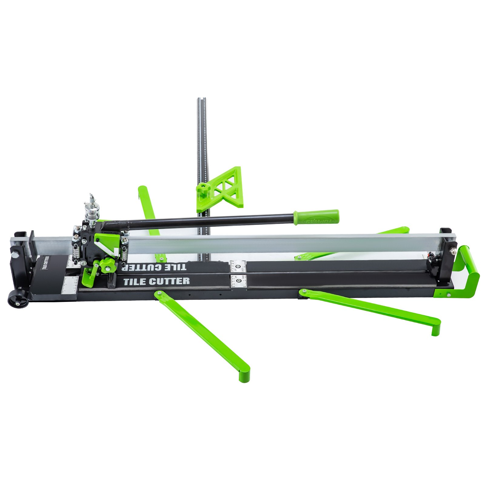 VEVOR 39 Inch Manual Tile Cutter w/ Precise Laser Positioning & Anti-sliding Rubber Surface Single Rail Four Brackets Suitable for Porcelain and Ceramic Floor Tiles