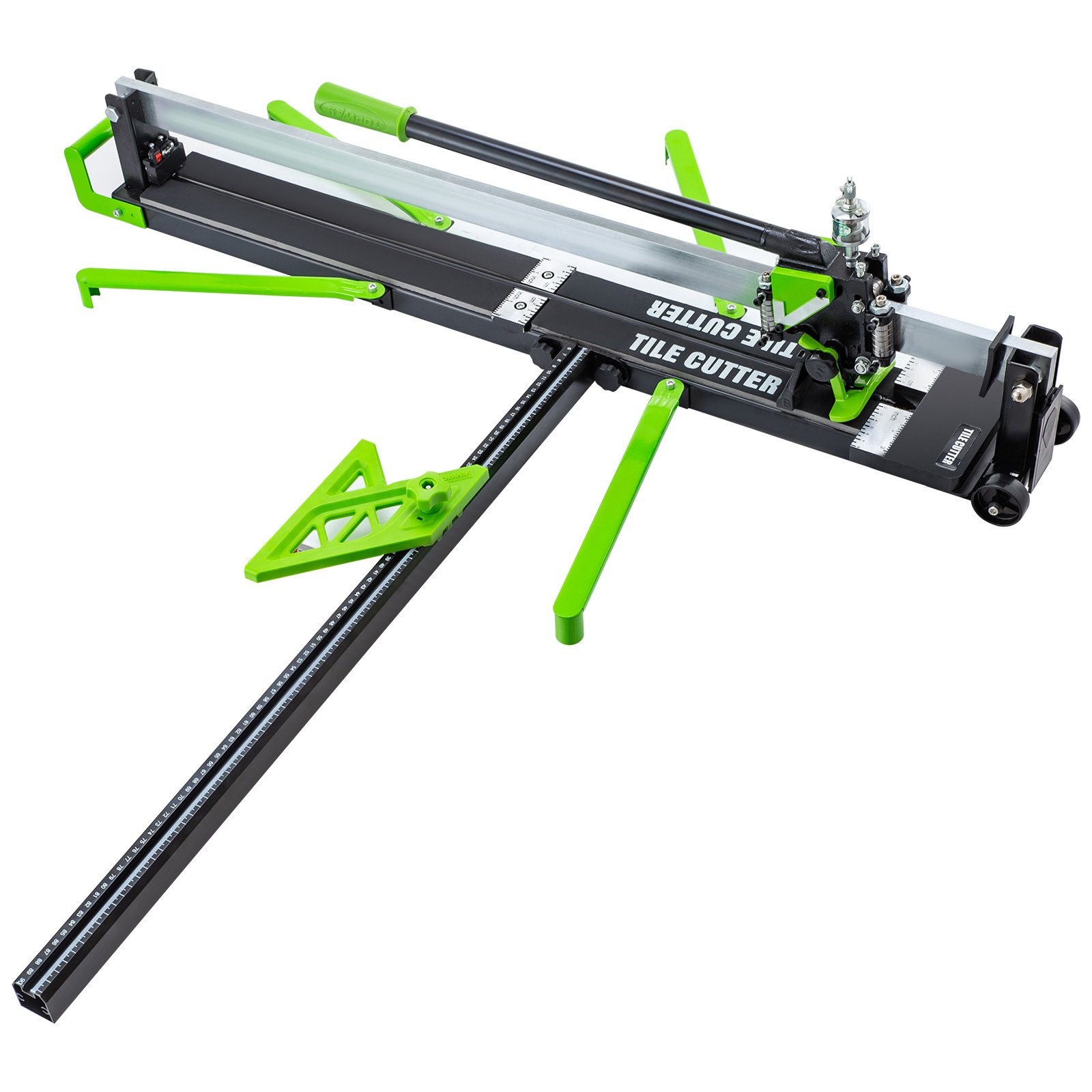 VEVOR 39 Inch Manual Tile Cutter w/ Precise Laser Positioning & Anti-sliding Rubber Surface Single Rail Four Brackets Suitable for Porcelain and Ceramic Floor Tiles