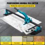 VEVOR 39 Inch Tile Cutter Single Rail Manual Tile Cutter 3/5 in Cap w/Precise Laser Positioning Manual Tile Cutter Tools for Precision Cutting
