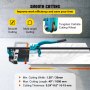 VEVOR Tile Cutter, 40 Inch Manual Tile Cutter, Tile Cutter Tools w/Single Rail, 3/5 in Cap w/Precise Laser Positioning, Snap Tile Cutter for Precision Cutting Porcelain Tiles Home Industry