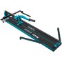 VEVOR tile cutter with ergonomic handle, black base, and blue accents.