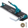 VEVOR 78.7 cm Tile Cutter Single Rail Manual Tile Cutter 1.5 cm Cap w/Precise Laser Positioning Manual Tile Cutter Tools for Precision Cutting