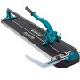 VEVOR tile cutter with measurement guide, ergonomic handle, and sturdy base.