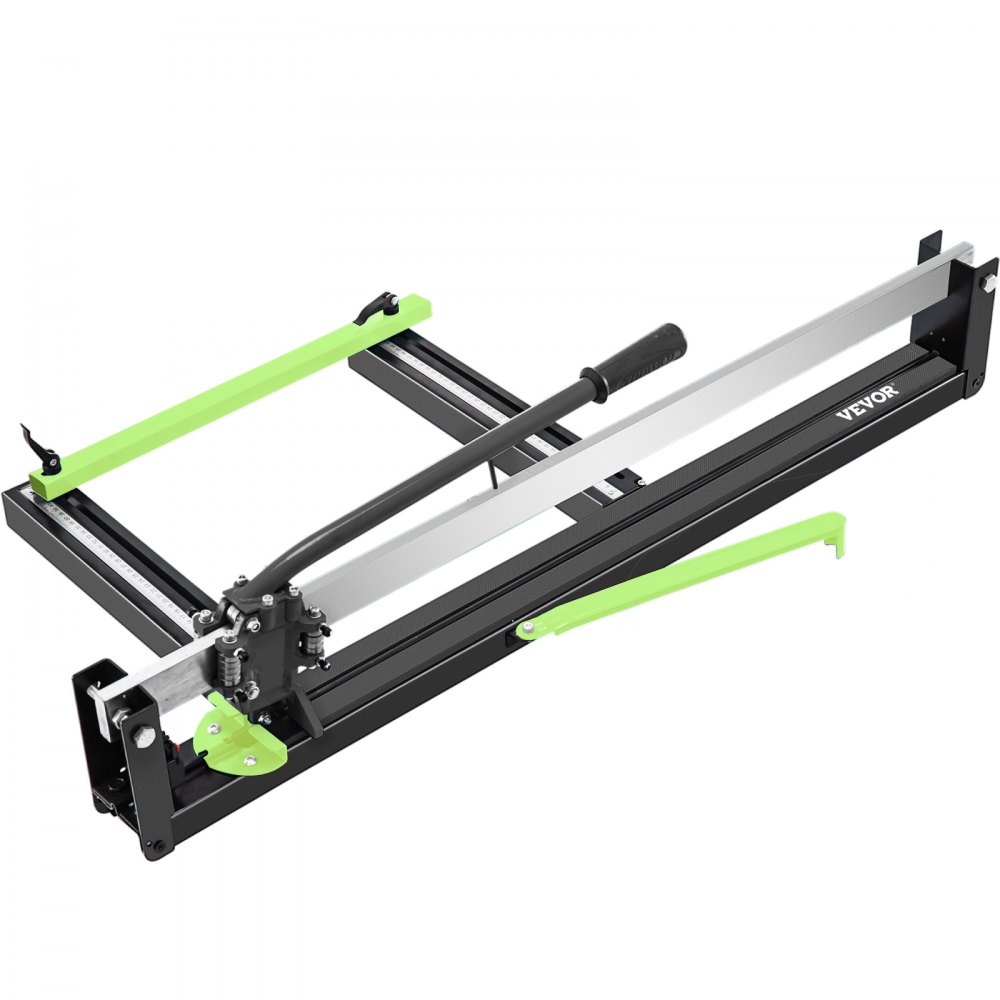 VEVOR 31 Inch Blue Manual Tile Cutter with Precise Laser Positioning & Anti-sliding Rubber Surface Single Rail & Bracket Suitable for Porcelain and Ceramic Floor Tiles