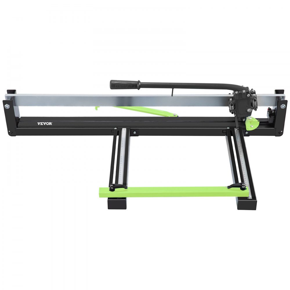 VEVOR 31 Inch Blue Manual Tile Cutter with Precise Laser Positioning & Anti-sliding Rubber Surface Single Rail & Bracket Suitable for Porcelain and Ceramic Floor Tiles