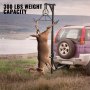 VEVOR Hitch Mounted Deer Hoist, 300lbs Capacity Hitch Game Hoist, 2'' Truck Hitch Deer Hoist with Winch Lift and Gambrel Set, Adjustable Height, Heavy Duty Steel Mounted Hanger for Hunting, Loading