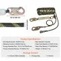 VEVOR Vertical Lifeline Assembly, 0.55'' x 100' Fall Protection Rope with 30 KN Breaking Tension, Polyester Roofing Rope with Steel Snap Hooks, Rope Grab, and Shock Absorber, ANSI Compliant