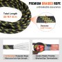 VEVOR Vertical Lifeline Assembly 0.55'' x 25' Fall Protection Rope 30 KN ANSI