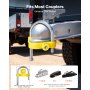 VEVOR Trailer Hitch Lock Kit, Fits for 46 mm, 50.8 mm, 58.7 mm Couplers, Heavy-Duty Anti-Theft Trailer Ball Lock with Keys, Prying-Resistant, Adjustable Height Design for RVs, Boats, Trailers