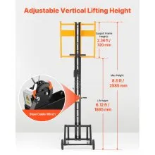 Drywall Lift 150 lbs Sheetrock Hoist for Easy Transport 4x16 ft Panel Yellow