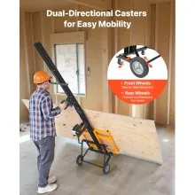 Drywall Lift 150 lbs Sheetrock Hoist for Easy Transport 4x16 ft Panel Yellow