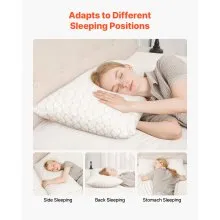 VEVOR Bed Pillow Queen Size Luxury Quality Hotel Pillow with Memory Foam Fill