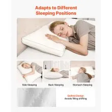 VEVOR Bed Pillows 2 Pack King Size Goose Down Fluffy Pillows for Sleeping