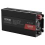 VEVOR Pure Sine Wave Inverter, 1000 Watt, DC 12V to AC 230V Power Inverter with 1 AC Outlets 1 USB Port 1 Type-C Port, Remote Control for Small Home Devices like Smartphone Laptop, CE FCC Certified