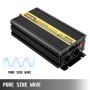 Pure Sine Wave Inverter 1000w 2000w Peak Dc 12v Ac 230v With Display