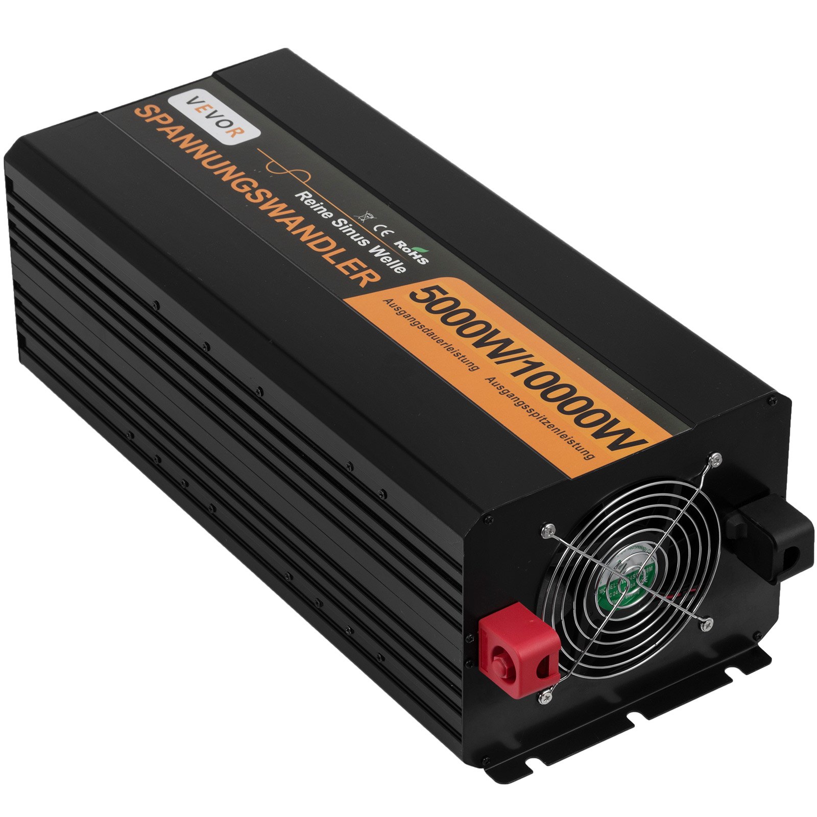 VEVOR Pure Sine Wave Power Inverter 5000W 24V DC to 230V AC 50Hz Peak Power 10000W for Appliances and Solar System Emergency