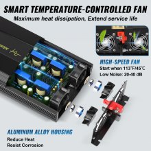 VEVOR Pure Sine Wave Inverter, 2500 Watt Power Inverter, DC 12V to AC 120V Car Inverter, with USB Port, LCD Display, and Remote Controller Power Converter, for RV Truck Car Solar System Travel Camping