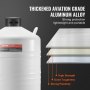 Réservoir d'azote liquide VEVOR fabriqué en alliage d'aluminium de qualité aéronautique épaissi pour une résistance et une plasticité élevées.