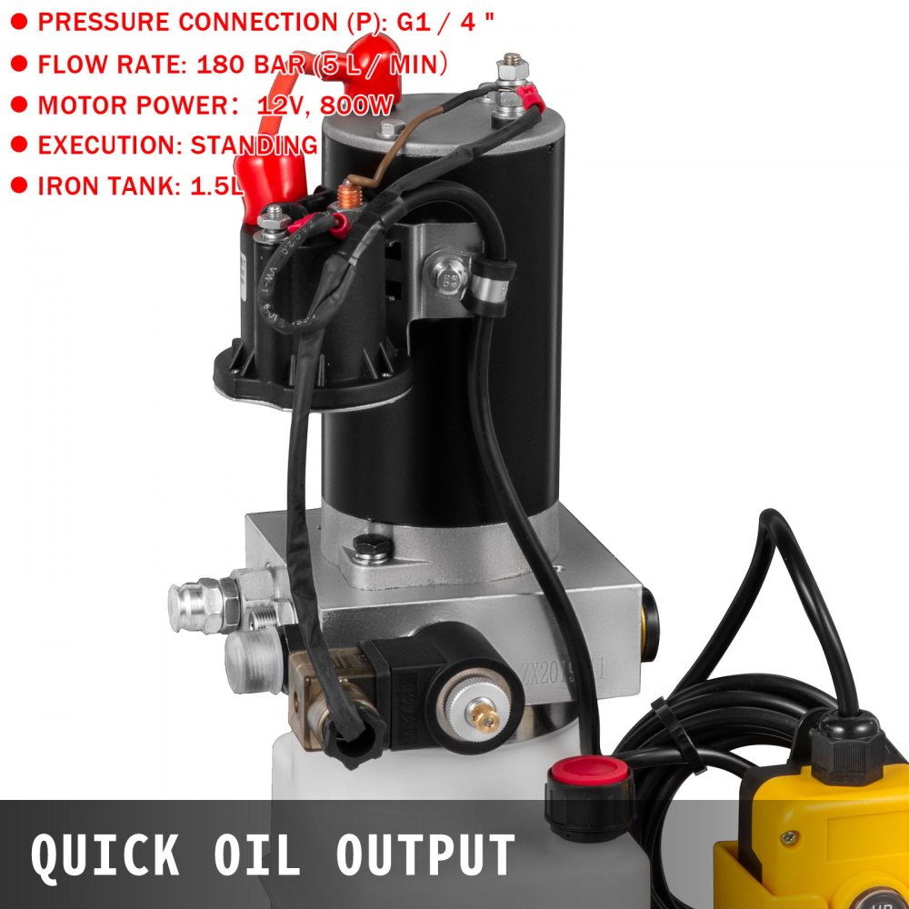 Hydraulic Power Unit Single Acting Hydraulic Pump With 1.5l Fully Tested