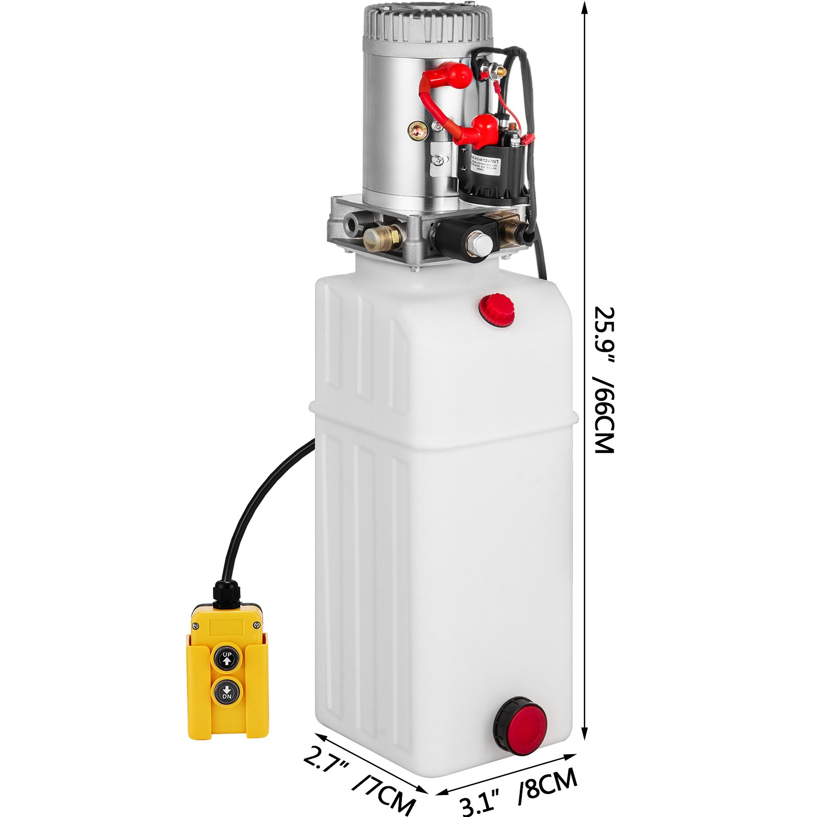Electric Hydraulic Pump 11 Quartwith Display Single Acting For Dump Trailer
