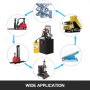 6 Quart Double Acting Hydraulic Pump Remote Control Reservoir Power Unit 12v