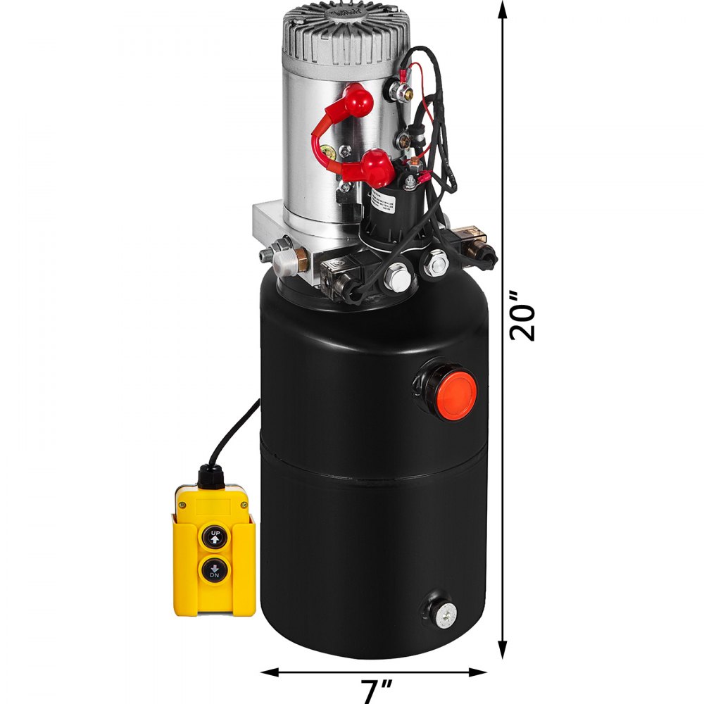 6 Quart Double Acting Hydraulic Pump Dump Trailer Lifting Control Kit Lift