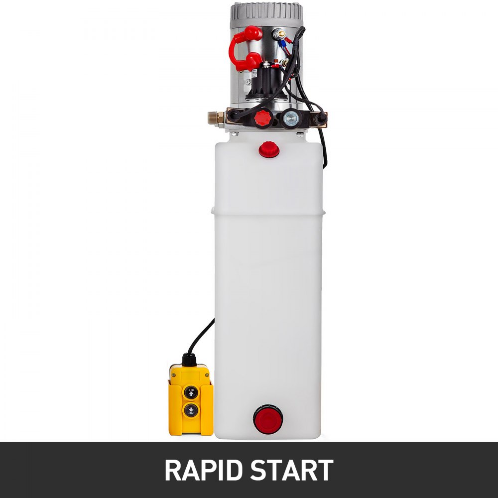 13 Quart Double Acting Hydraulic Pump Dump Trailer Repair Unit Pack Power Unit
