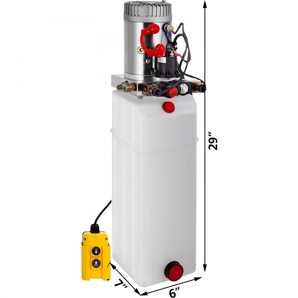 13 Quart Double Acting Hydraulic Pump Dump Trailer Repair Unit Pack Power Unit