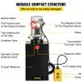 VEVOR Single Acting Hydraulic Pump 12V DC Hydraulic Power Unit 3.75 Gallon Dump Trailer Pump Steel Hydraulic Power Unit (Steel, 15 Quart/Single Acting)