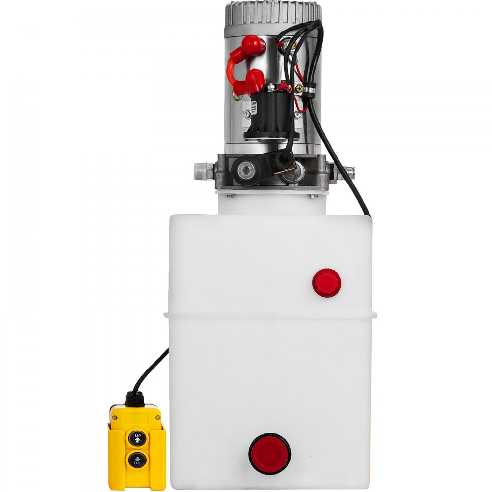 20 Quart Single Acting Hydraulic Pump Dump Trailer Lift Reservoir Unloading
